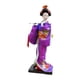 thumbnail image 5 of Kimono Japonés De 11 Pulgadas Geisha Doll Office Bar Adorno Artesanal Púrpura, 5 of 5
