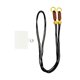thumbnail image 1 of Correa De Cordón Universal Cordón De Parche Cordón De Teléfono Para Llavero Mujeres Hombres Negro, 1 of 5