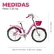 thumbnail image 3 of Bicicleta Niña Infantil De Paseo  Rueditas Aro 20 Rosada, 3 of 5