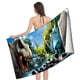 thumbnail image 4 of Parque Jurásico Toalla de playa de secado rápido con diseño temático, regalo para mujeres y niñas, ideal para cumpleaños, fans, amantes de la música, uso en la playa o al aire libre, 78 × 150 cm, 4 of 6