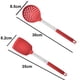 thumbnail image 2 of Utensilios De Cocina De 2 Piezas, Cabezales De Silicona Aptos Para Uso Alimentario Y Mangos De Acero Inoxidable, Color Rojo, 2 of 5