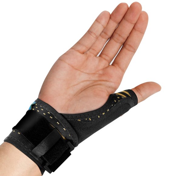 ORTONYX Inmovilizador de Pulgar Tipo Spica Soporte de Férula - Artritis, Dolor, Esguinces, Distensiones, Síndrome del Túnel Carpiano - Correa para la Muñeca - Mano Izquierda o Derecha / ACKB433