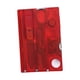thumbnail image 4 of Regla de supervivencia de bolsillo de metal compacta, multifuncional, herramientas para exteriores para acampar Rojo, 4 of 5