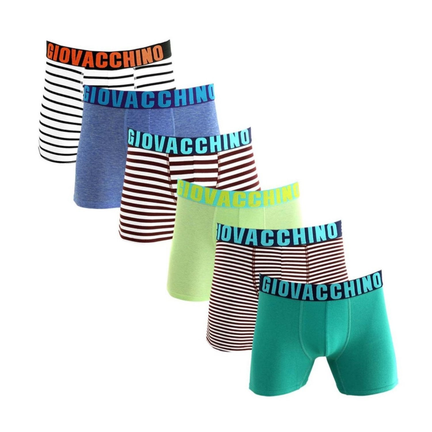 Giovacchino - Pack De 6 Boxer Medio Algodón Hombre