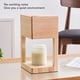 thumbnail image 4 of Lámpara calentadora de velas, lámpara calentadora de velas de madera de arriba hacia abajo, lámpara de cera derretida con calor, lámpara de cera derretida para decoración del hogar, tarro de vela, 4 of 7