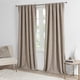 thumbnail image 3 of Cortinas CUCRAF 100% opacas de lino natural, 160 x 160 cm, 2 paneles, 3 of 8