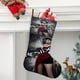 thumbnail image 2 of Resident Evil Tema: Calcetines de Navidad, fino lino blanco para colgar en escaleras y chimenea, decoración navideña para el hogar, regalo de Navidad. 45cm × 32cm, 2 of 5