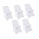 thumbnail image 1 of 5 Fundas Protectoras De Licra Para Sillas Plegables, Para Eventos Especiales, Bodas, Color Blanco., 1 of 5
