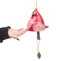 Xusx111 - Canción De Pájaro Campana Campana De Viento, Campanas De Viento Para La Música Rústica Jardín Patio Trasero Decoración De La Iglesia Porche Al Aire Libre Festival Regalo Conmemorativo (Rojo,