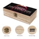 thumbnail image 3 of Destino Final Caja Organizadora de Madera Rústica - Caja Decorativa Multifuncional para Escritorio, Hogar, Oficina, Joyas y Manualidades, 3 of 6