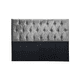 thumbnail image 1 of Respaldo King Piso Capitone Premiun 180x140 Cm Gris Claro Felpa, 1 of 3
