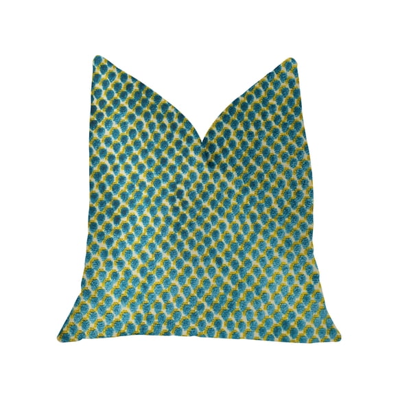 Cojín decorativo de lujo Plutus Brands Plutus Sea Green Iota 50 x 66 cm