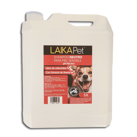 Laika Pet - Shampoo Neutro Perro Bidon X 5 Litros