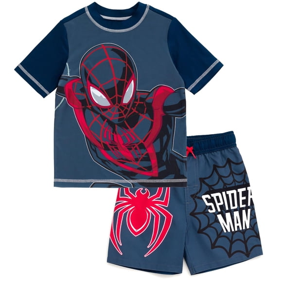 Set de baño Marvel Spider-Man Miles Morales para niños pequeños 4T