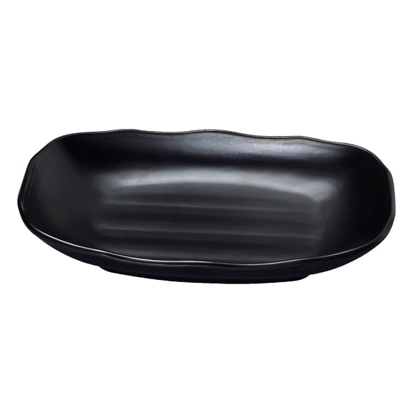 Cuenco Yanco Black Pearl-1 nuevo rectangular de melamina de 8,75 x 5,5 cm