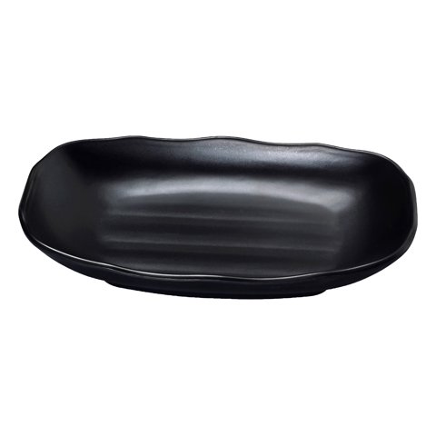 Cuenco Yanco Black Pearl-1 Nuevo Rectangular De Melamina De 8,75 X 5,5 Cm