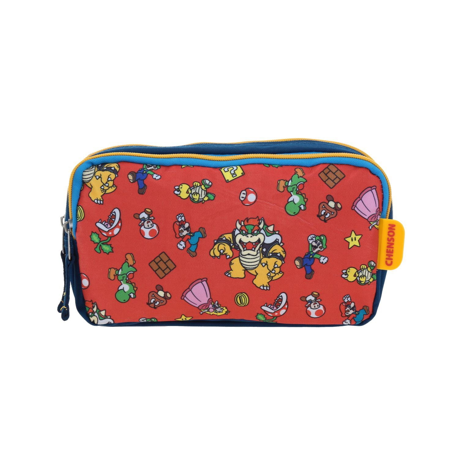 Nintendo - Estuche Escolar Niño Print Personajes Azul Mario Bros