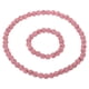 thumbnail image 1 of Conjunto de Collar y Pulsera de Béisbol Uxcell, Collar de Béisbol de 18" Pulsera de 7.5" Colección Glitter Ice Inspirada en Cuentas de Diamantes de Imitación (Rosa, Paquete de 2), 1 of 6