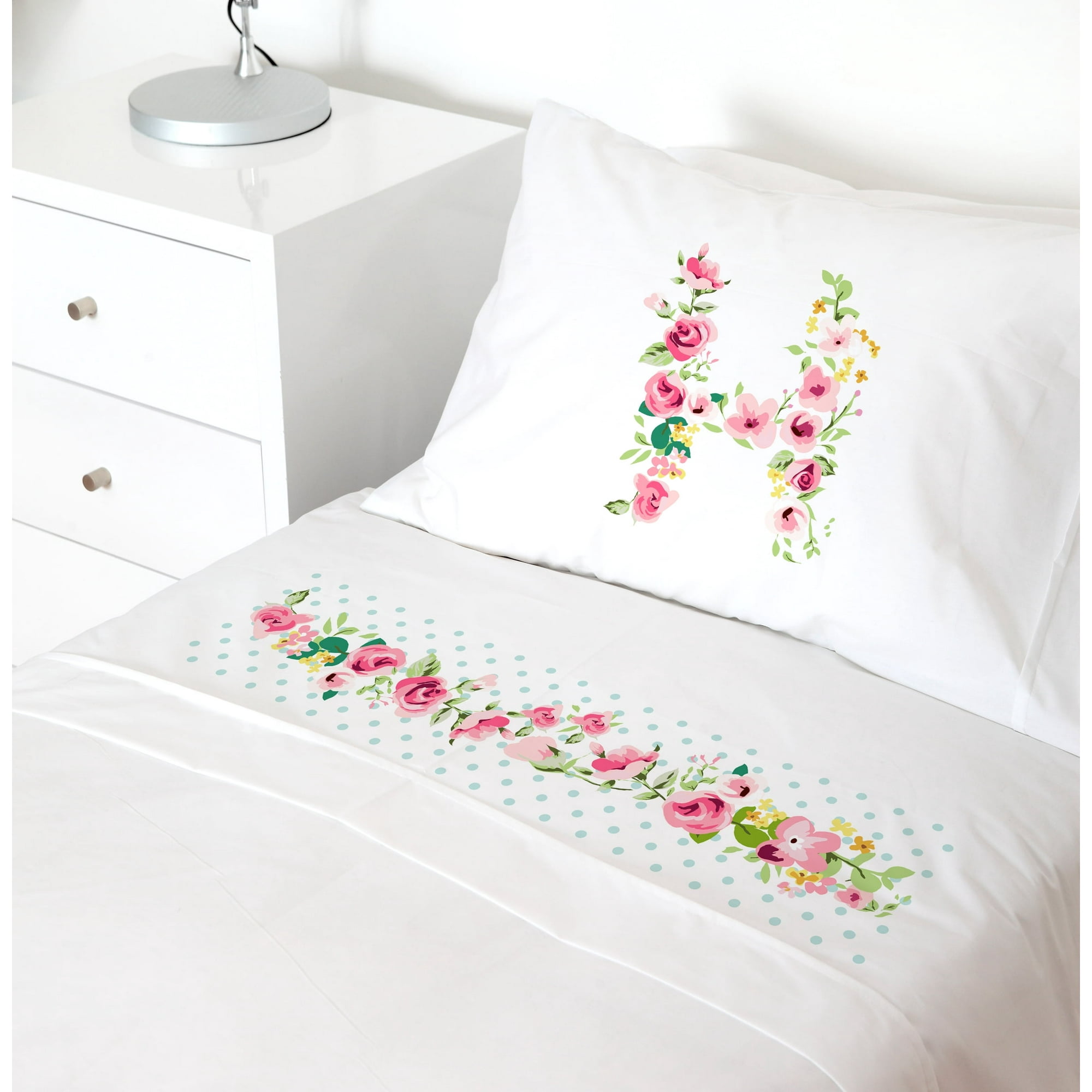 Tuyo Print - Juego De Sábanas Transición Letras Vintage H