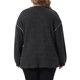 thumbnail image 3 of Agnes Orinda Conjuntos de Halloween para Mujeres Tallas Grandes Suéter con Costura en Contraste Expuesta Cuello Simulado Manga Larga Casual Suave Tejido de Punto Jersey 1X Gris, 3 of 6