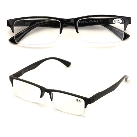 Anteojos Correctivos Vision World 2 Pares Media Montura 1.75