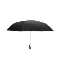 Genérico - Paraguas Con Led, Automático Abre-Cierra Con Botón Negro