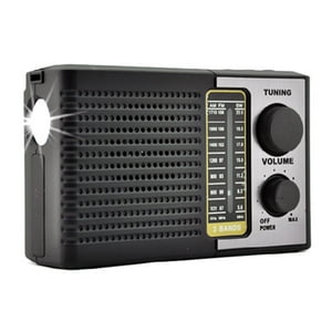 Tecnolab - Radio Portátil Am/Fm/Sw Con Panel Solar, Usb Y Luz Led - Ps