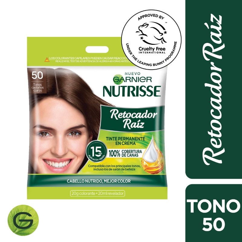 Retocador Raíz Tono 50 Sachet Castaño Claro 1 un Nutrisse