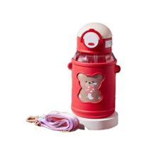Genérico - Botella De Agua Portatil 620Ml Osito Kawaii Rojo Infantil