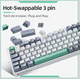thumbnail image 3 of Teclado mecánico gamer K500 hot swap rgb, 3 of 3