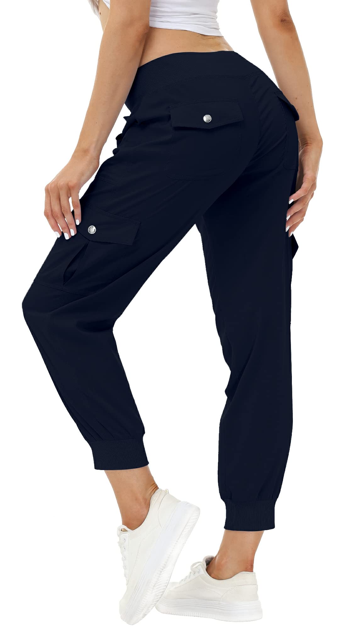 Pantalones Cargo Mofiz Para Mujer, Ligeros, Para Exteriores, Color Azul Marino, Talla L