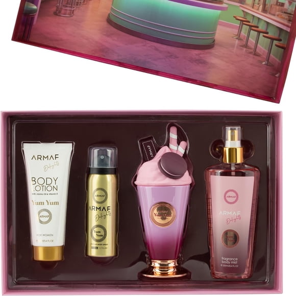 Armaf Yum Yum Conjunto de Regalo de 4 Piezas Frutal Floral Vainilla