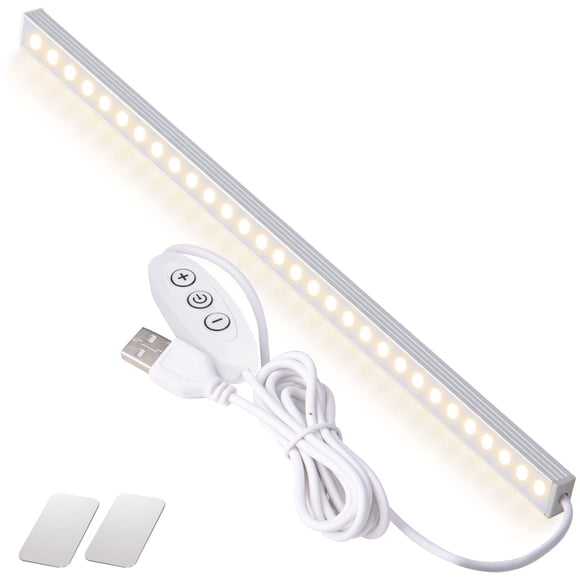 Luz LED DWEPTU para debajo de gabinete de 30 cm, USB, regulable, 6500 K