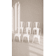 thumbnail image 1 of Pack de 6 Sillas Tolix con Filtro UV Metal apta Terraza Exterior - Blanca, 1 of 5