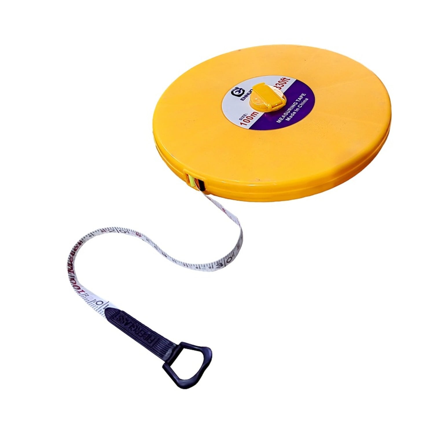Genérico - Huincha Cinta Medir 100 Metros Con Manillas Herramientas