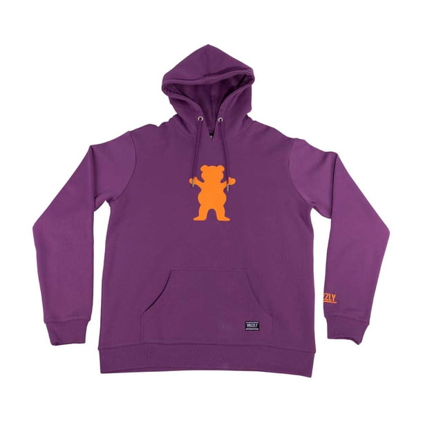Polerón Hombre Grizzly Griptape Print OG Bear Basic Morado