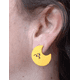thumbnail image 2 of Pendientes Asimetricos Luna Y Estrella Amarilla Suave Resina Epoxi, 2 of 3