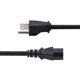 thumbnail image 3 of Cable de alimentación para ordenador StarTech NEMA 5-15P de 2,4 m a IEC C13, 3 of 4