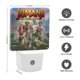 thumbnail image 2 of Jumanji Luz nocturna LED con sensor de anochecer a amanecer para dormitorio, baño, pasillo, escaleras - Lámpara LED nocturna de enchufe, 0.5W - 1 pieza, 2 of 6