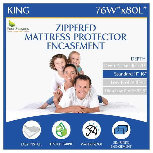 Protector de colchón King impermeable Four Seasons Essentials