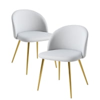 Habita2 Chile - Pack 2 Sillas Sitiales Nordic Lino Gold Gris