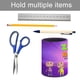 thumbnail image 5 of Bebés Zool-theme Cylinder Pen Holder Pencil Organizer with Flannel Lining PVC Leather Material Cardboard Base for study work 10*8CM, 5 of 6