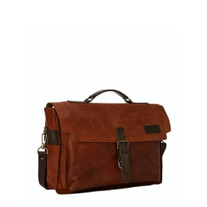 Cartera Mensajero Y Maletín Sharo Cuero Suave Para Laptop 15""