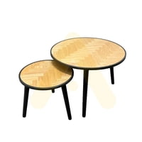 Habita2 Chile - Set 2 Mesas De Centro Berenice Negro