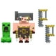 thumbnail image 3 of Figura de Acción Mattel Minecraft Legends Paquete Fidget Creeper vs Piglin Feroz de 3.25", 3 of 3