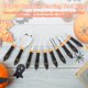 thumbnail image 5 of Kit para tallar calabazas CHRYZTAL Halloween con 10 herramientas de acero inoxidable, 5 of 6