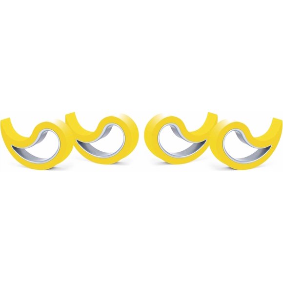 Tope de Puerta y Ventana Stoppy – Pack de 4, Goma Amarilla, Multifuncional