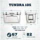 thumbnail image 2 of Hielera YETI Tundra 105 Desert Tan con capacidad de 98 litros, 2 of 3