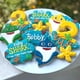 thumbnail image 3 of Juego de 5 cortadores de galletas de tiburón bebé, tiburón, estrella de mar, concha de mar, cabeza de tiburón y placas, moldes de fondant grandes de 4 pulgadas, cortadores para fiestas de cumpleaños i, 3 of 7