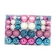 thumbnail image 4 of 100 Uds Adornos De Bolas De Navidad Decoración árbol De Navidad DIY Para Compromiso Azul Blanco Rosa, 4 of 5